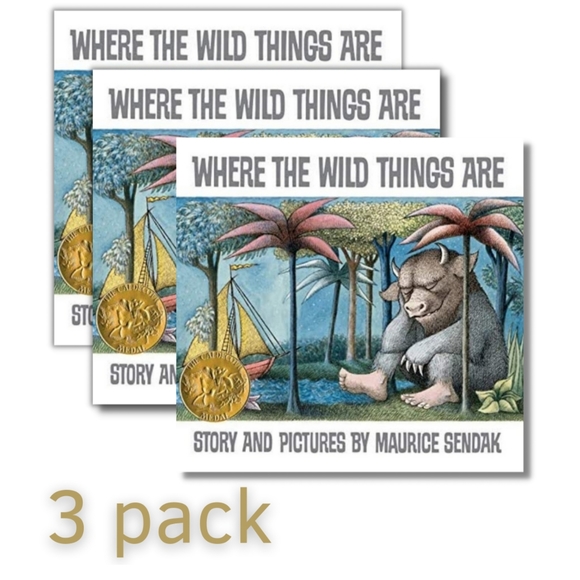 3 pack Where The Wild Things Are Paperback Book - Maurice Sendak - Best Seller